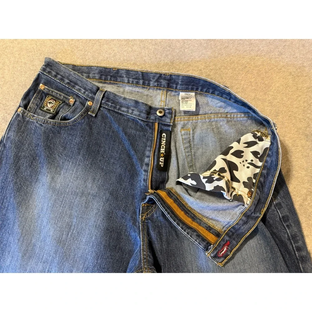 Cinch Jeans Mens 40x34 (33L) Black Label Blue Denim Work Wear Cowboy Ranch Rodeo